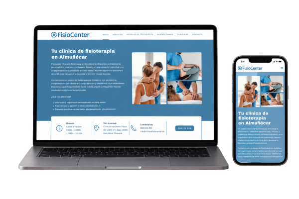 Rediseño web clinica fisioterapia